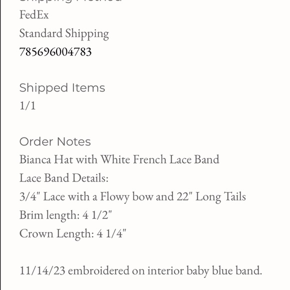 Gigi Burris CUSTOM MADE BRIDAL HAT - Picture 9 of 10